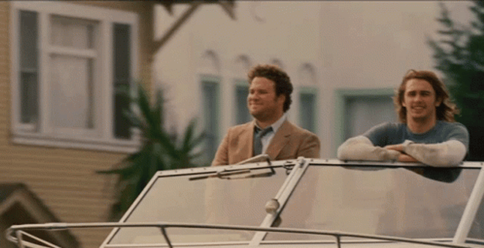 Pineapple Express Seth Rogen James Franco Motorcade GIF