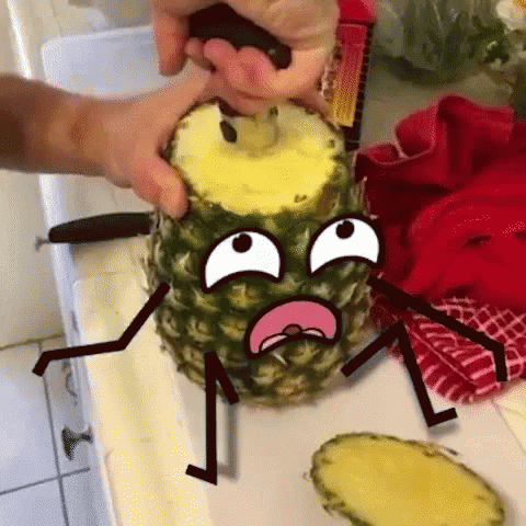 Pineapple Funny Animated Fruit GIF
