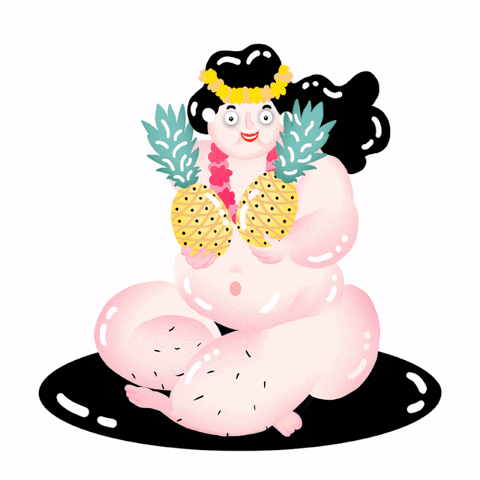 Pineapple Happy Peep Show GIF