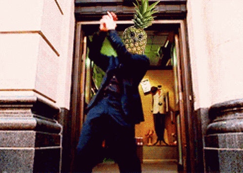 Pineapple Head Tobey Maguire Dance GIF