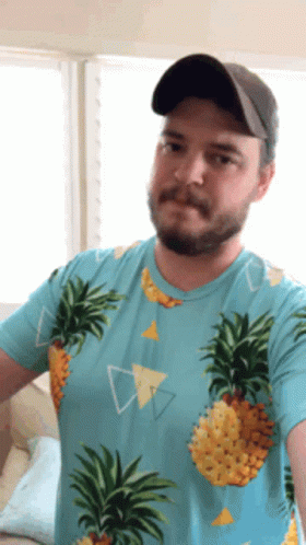 Pineapple Man Shirts Outfit GIF