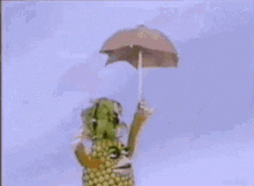 Pineapple With Arms and Legs Making Funny Face