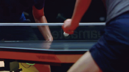 Ping Pong Game on Table
