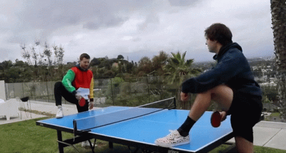 Ping Pong One Foot Up GIF