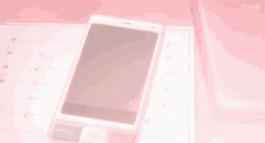 Pink Aesthetic Anime Mobile Phone GIF