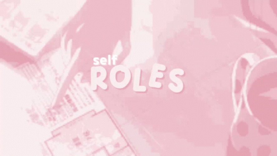 Pink Aesthetic Discord Self Roles GIF