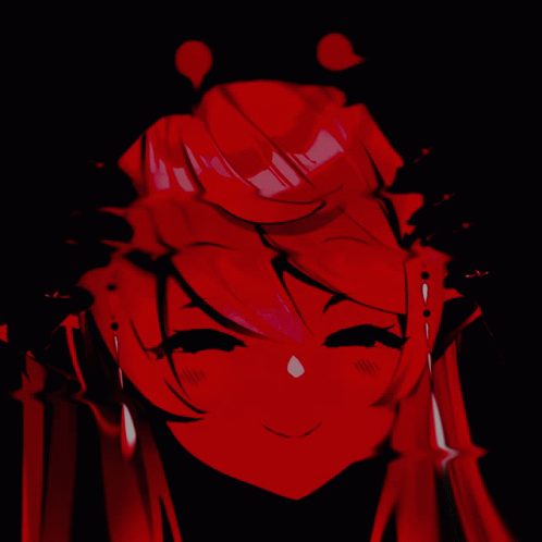 Pink and Black Person Crying
