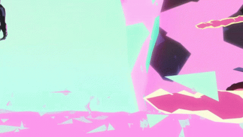 Pink and Blue Background with Triangles