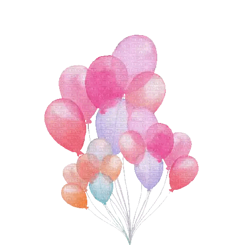 Pink and Blue Balloons with Picmix