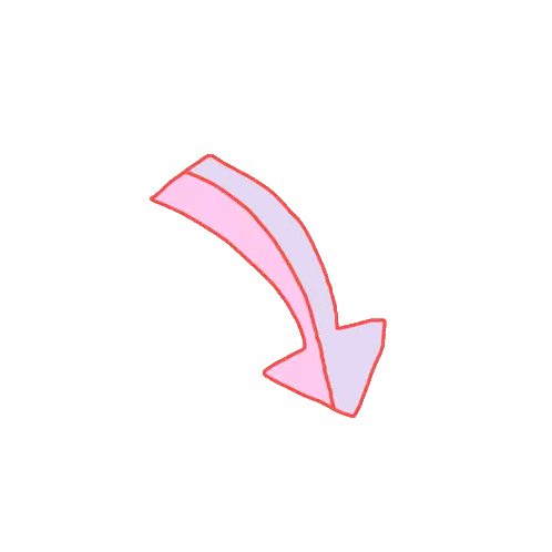 Pink and Purple Down Arrow
