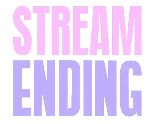 Pink and Purple Stream Ending Sign
