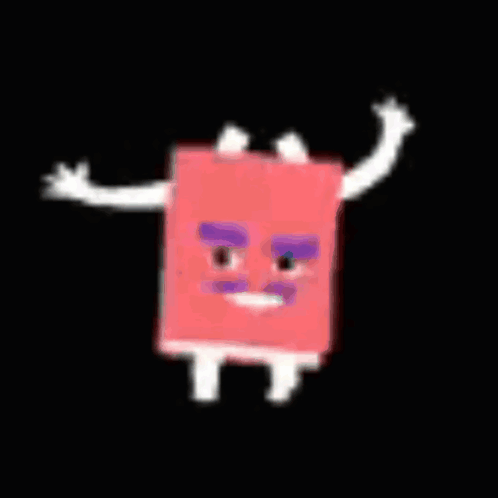 Pink and White Cartoon Character Flying