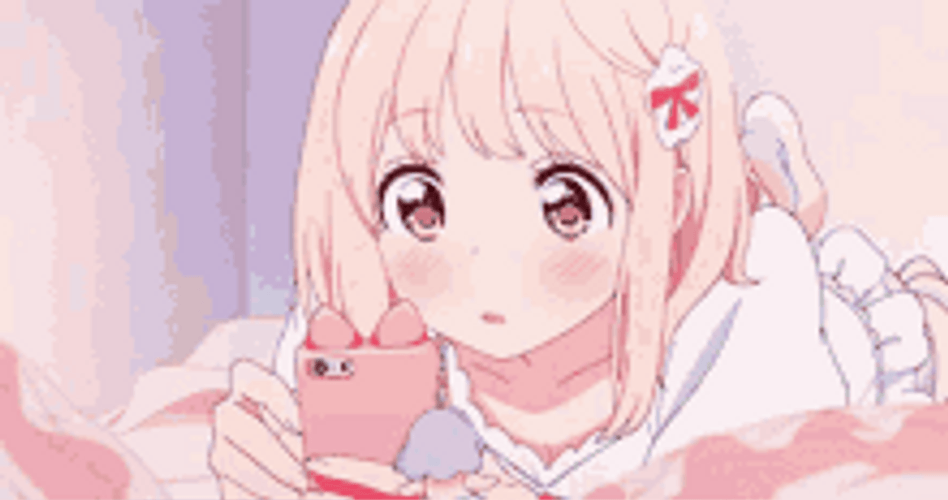 Pink Anime Blush GIF 