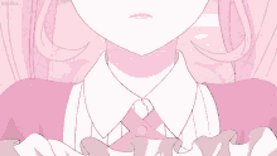 Pink Anime Girl About To Cry GIF 