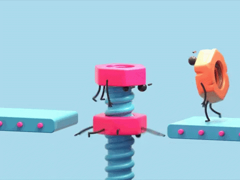 Pink Arm And Leg Objects GIF
