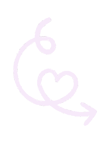 Pink Arrow Pointing to Heart
