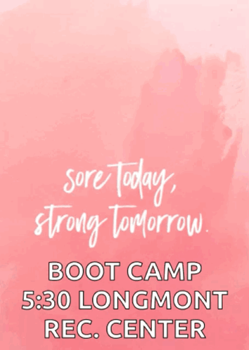 Pink Background Sore Today Strong Tomorrow GIF