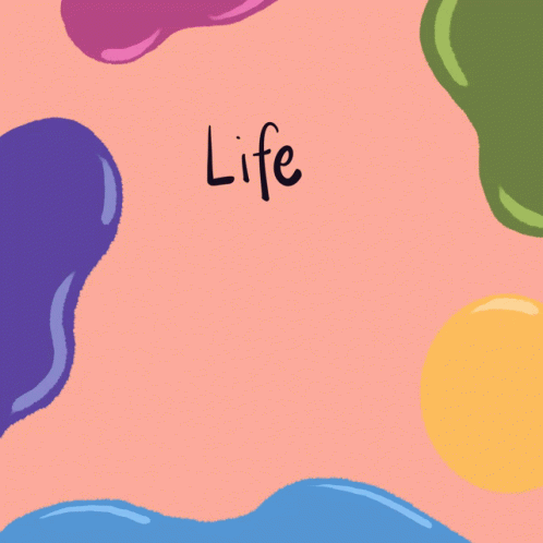 Pink Background With Colors Written In Black