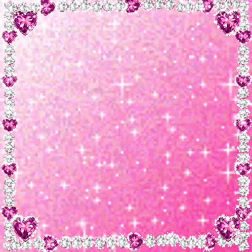 Pink Background With Hearts Saying Yes