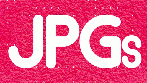 Pink Background With Jpgs in White
