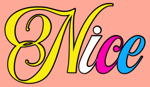 Pink Background With Nice in Yellow Pink Blue