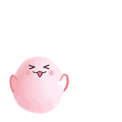 Pink Balls With Faces and Music Notes