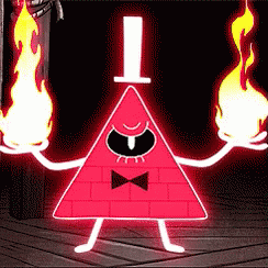 Pink Bill Cipher GIF