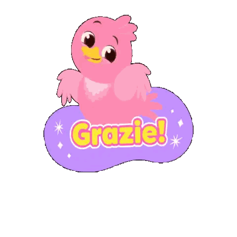 Pink Bird Sitting on Grazie Circle