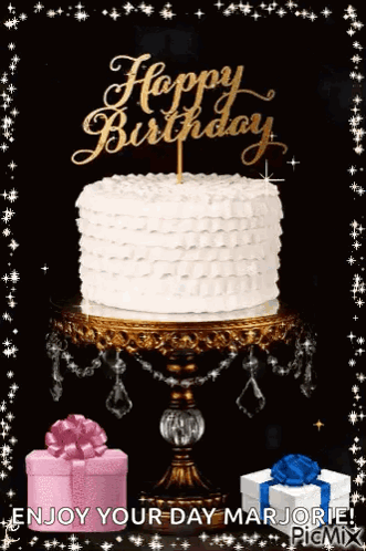 Pink Birthday Cake Flowers Candle Happy Birthday Ali