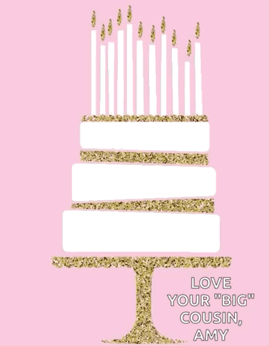 Pink Birthday Card Happy Birthday Love Cousin Amy
