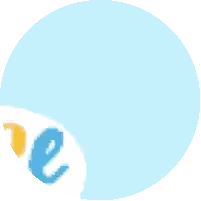 Pink Blue Circle With E