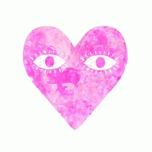 Pink Broken Heart Crying GIF