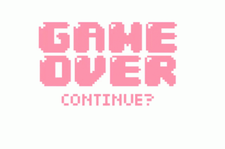 Pink Bubble Game Over  GIF