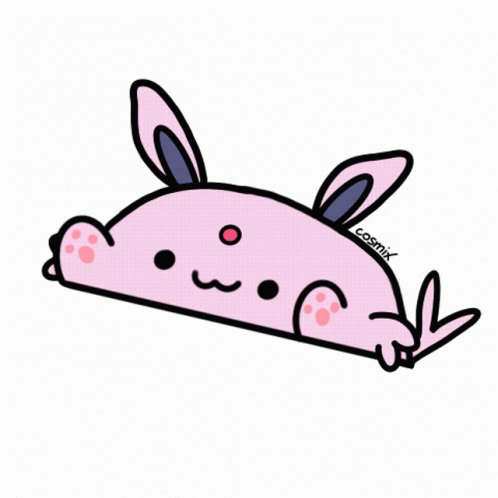 Pink Bunny Named Cosmik
