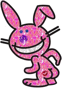 Pink Bunny Smiling