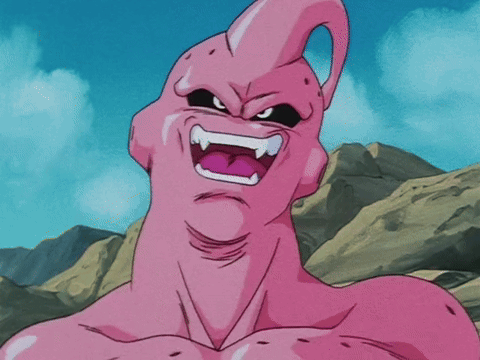 Pink Cartoon Character with Big Mouth