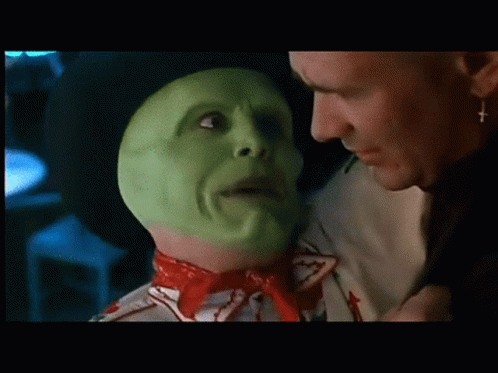Pink Cartoon Heart Scared Face GIF