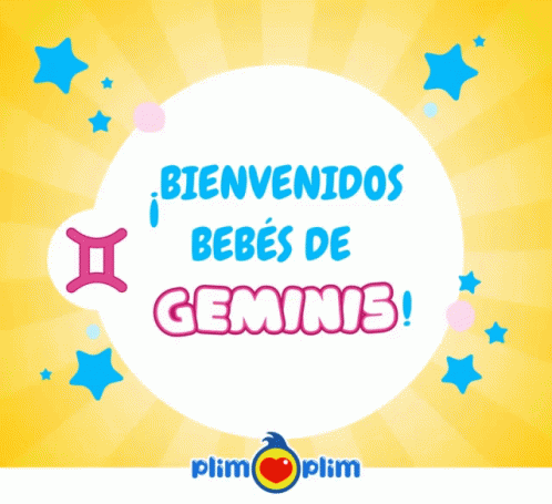 Pink Cat and Yellow Rabbit Sitting by Gemini Sign