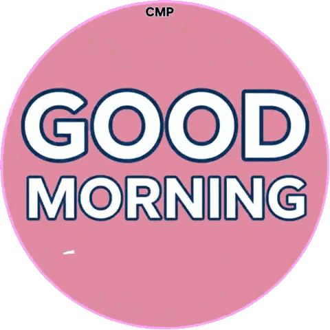 Pink Circle Good Morning