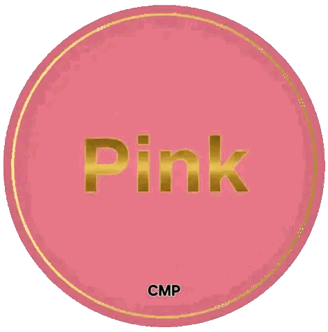 Pink Circle With Pink Written