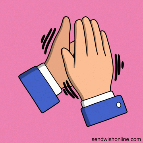 Pink Clapping Hands SendWishOnline
