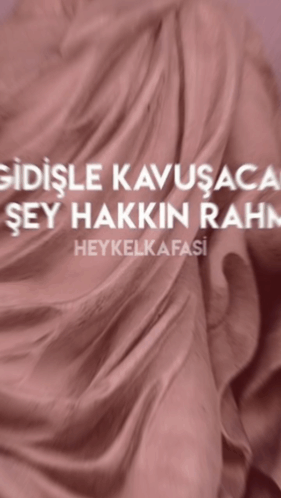 Pink Cloth Saying Heykelkafasi
