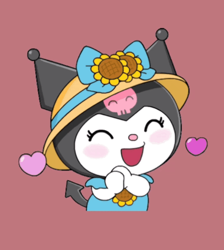 Pink Cotton Candy With Batman Ears GIF