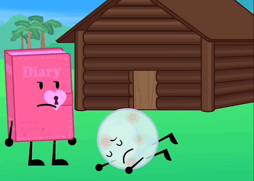 Pink Diary with Heart Beside White Ball