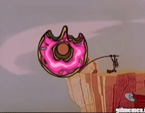 Pink Donut on Cliff