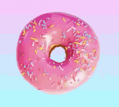 Pink Donut With Sprinkles