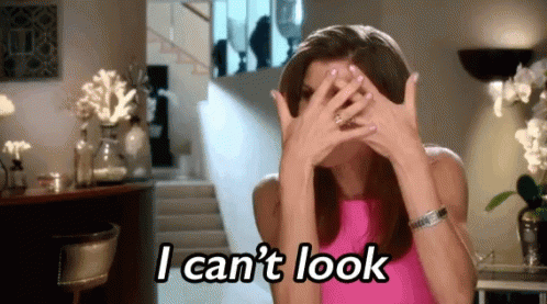 Pink Dress Woman Hiding Face I Can't Look GIF