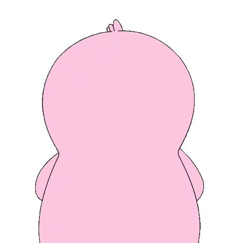 Pink Duck Cartoon