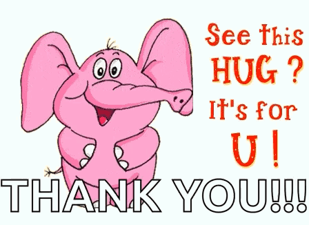 Pink Elephant Thank You For All You Do GIF