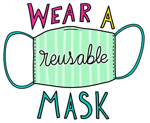 Pink Face Mask Reusable Wear